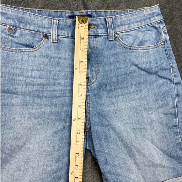 Talbots Simply Flattering 5-Pocket Denim Bermuda Shorts Womens Size 8 - Picture 7 of 8